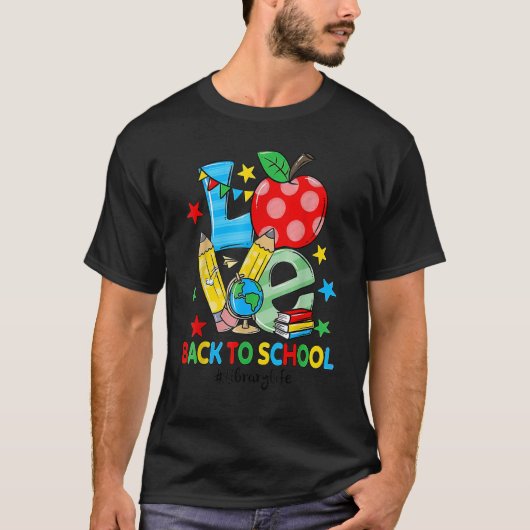ラブライブラリライフリンゴ新学期先生 Tシャツ (正面)