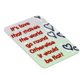 ラブラウンドフラットおもしろい磁石 マグネット (右側)