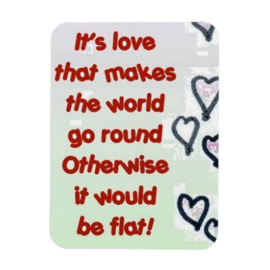 ラブラウンドフラットおもしろい磁石 マグネット (縦)