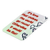 ラブラウンドフラットおもしろい磁石 マグネット (左側)