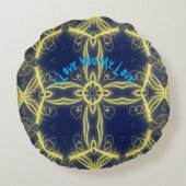 ラブラグジュアリーユニークリビングラウンドピローズ ラウンドクッション (裏面)