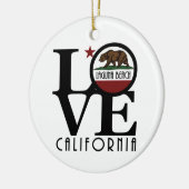 ラブラグナビーチカリフォルニア セラミックオーナメント (左)