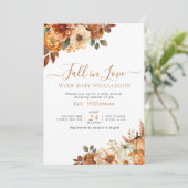 ラブラスクのフローラの赤ちゃんシャワーの招待秋 招待状 (スタンド正面)