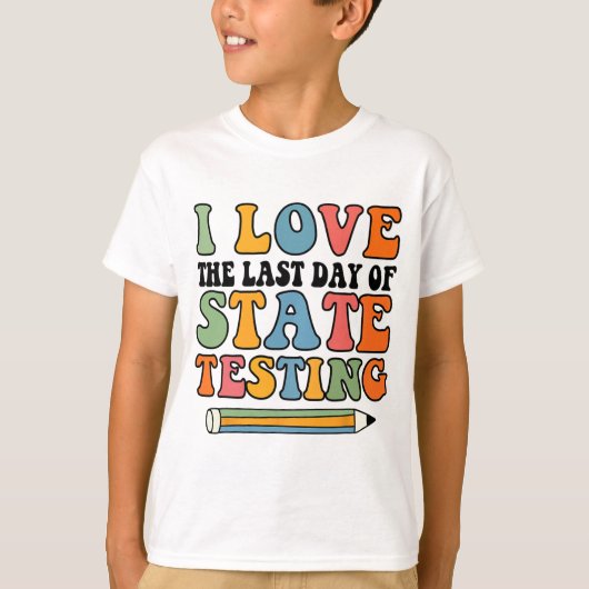 ラブラストデイ州テストおもしろい先生 Tシャツ (正面)