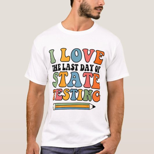 ラブラストデイ州テストおもしろい先生 Tシャツ (正面)