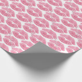 ラブラッピング紙キスパーソナライズされたギフト紙 ラッピングペーパー (角)