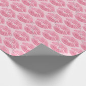 ラブラッピング紙キスパーソナライズされたギフト紙 ラッピングペーパー (角)