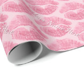 ラブラッピング紙キスパーソナライズされたギフト紙 ラッピングペーパー (ロールコーナー)