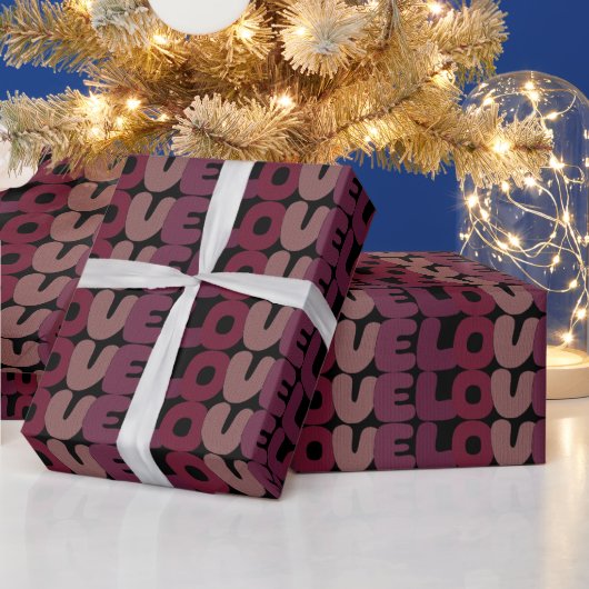 ラブラッピング紙 ラッピングペーパー (クリスマス)