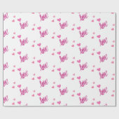 ラブラッピング紙 ラッピングペーパー (フラット)