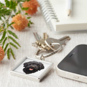 ラブラドゥルブラックドッグ キーホルダー (側面)