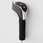 ラブラドゥルブラックドッグ ゴルフヘッドカバー (アングル)