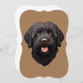 ラブラドゥルブラックドッグ ノートカード (正面/裏面)