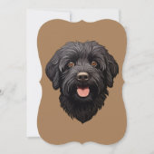 ラブラドゥルブラックドッグ ノートカード (正面)