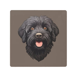 ラブラドゥルブラックドッグ メタルプリント