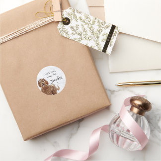 ラブラドゥードル ステッカー 個人メッセージ