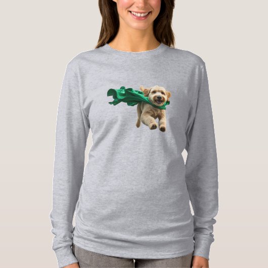 ラブラドゥードル・スーパーヒーロー Tシャツ (正面)