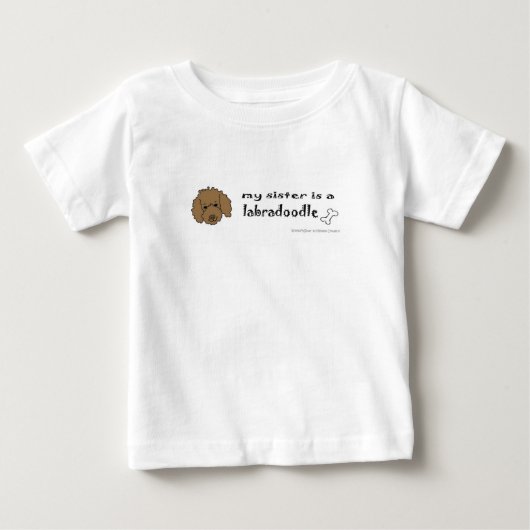 ラブラドゥードル ベビーTシャツ (正面)