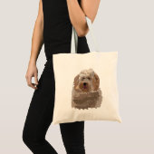 ラブラドゥードル 犬 ペット トートバッグ (正面(商品))