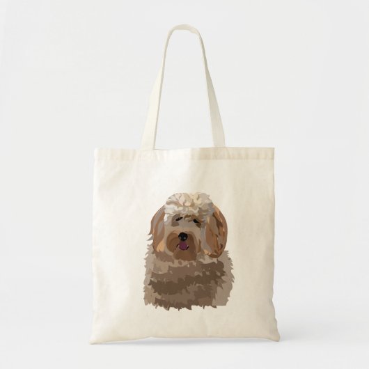 ラブラドゥードル 犬 ペット トートバッグ (正面)