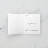 ラブラドゥードル 誕生日カード 個人名入れ カード (内部)