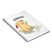 ラブラドゥードル 面白い ラブラドール 犬のジョーク ノートブック (右側)