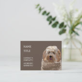 ラブラドドゥルゴールデンドルプードルドッグペット 名刺 (スタンド正面)