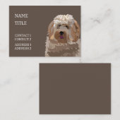ラブラドドゥルゴールデンドルプードルドッグペット 名刺 (正面/裏面)