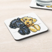 ラブラドドルズブラックイエローラインアップ コースター (左側)