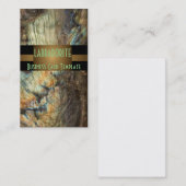 ラブラドライト鉱物宝石 名刺 (正面/裏面)