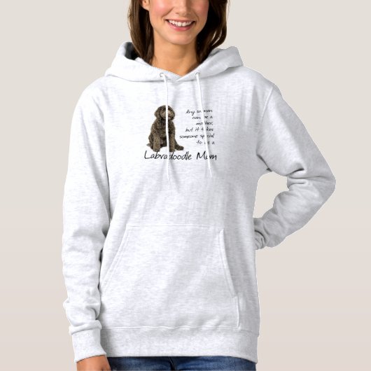 ラブラドルの母親のシャツ パーカ (正面)