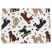 ラブラドルの骨と前足 ラージペーパーバッグ (正面)