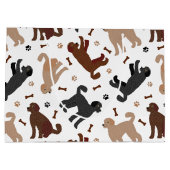 ラブラドルの骨と前足 ラージペーパーバッグ (裏面)