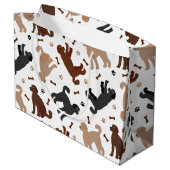 ラブラドルの骨と前足 ラージペーパーバッグ (裏面アングル)