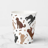 ラブラドルの骨と前足 紙コップ (左)