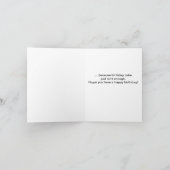 ラブラドルウエイングカウボーイハットおもしろい誕生日 カード (内部)