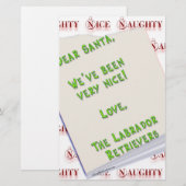 ラブラドルポリスニース 便箋 (正面/裏面)