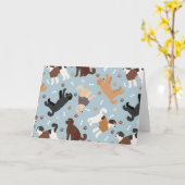 ラブラドル カード (黄色い花)