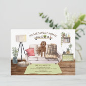 ラブラドル·ドッグ引っ越し案内 招待状 (スタンド正面)