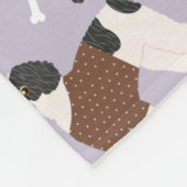 ラブラドル フリースブランケット (角)