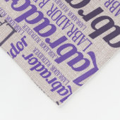 ラブラドル・レトリーバー犬のシルエットおよび単語の芸術パターン フリースブランケット (角)