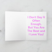 ラブラドル・レトリーバー犬のハッピーバレンタインデー シーズンカード (内部)