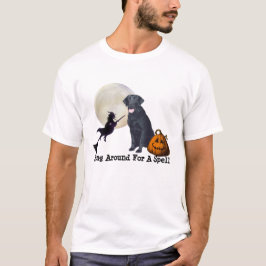 ラブラドル・レトリーバー犬のハロウィンのユニセックスなTシャツ Tシャツ
