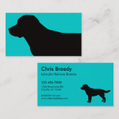 ラブラドル・レトリーバー犬の名刺 名刺 (正面/裏面)