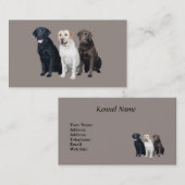 ラブラドル・レトリーバー犬の名刺 名刺 (正面/裏面)