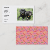 ラブラドル・レトリーバー犬の名刺 名刺 (正面/裏面)