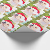 ラブラドル・レトリーバー犬の子犬のクリスマスの包装紙 ラッピングペーパー (角)