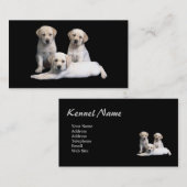 ラブラドル・レトリーバー犬の子犬の名刺 名刺 (正面/裏面)