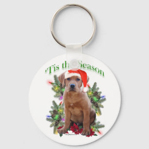 ラブラドル・レトリーバー犬の子犬「Tis季節Keychain キーホルダー
