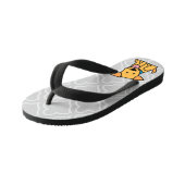 ラブラドル・レトリーバー犬の小犬は金かわいい子犬を坐らせます キッズビーチサンダル (アングル)